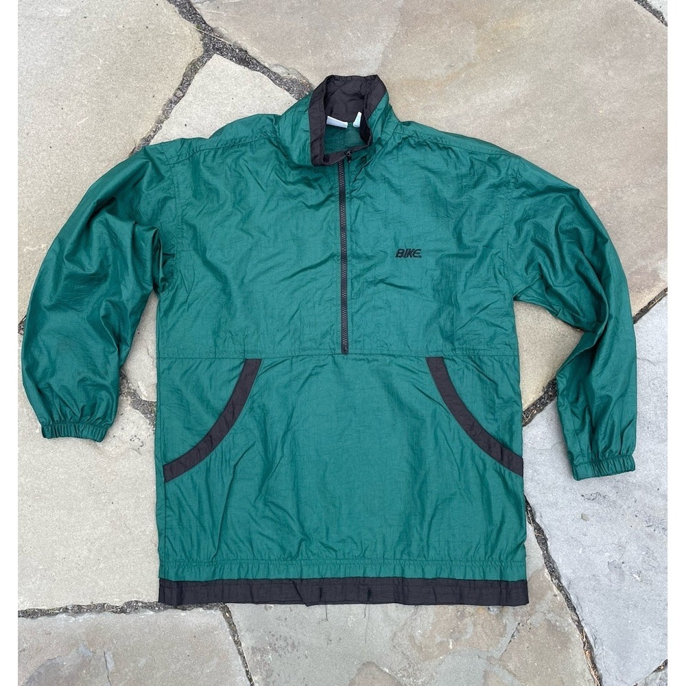 Vintage 90s Bike Men's S Athletic Pullover Windbreaker Vented Anorak‎ Jacket
